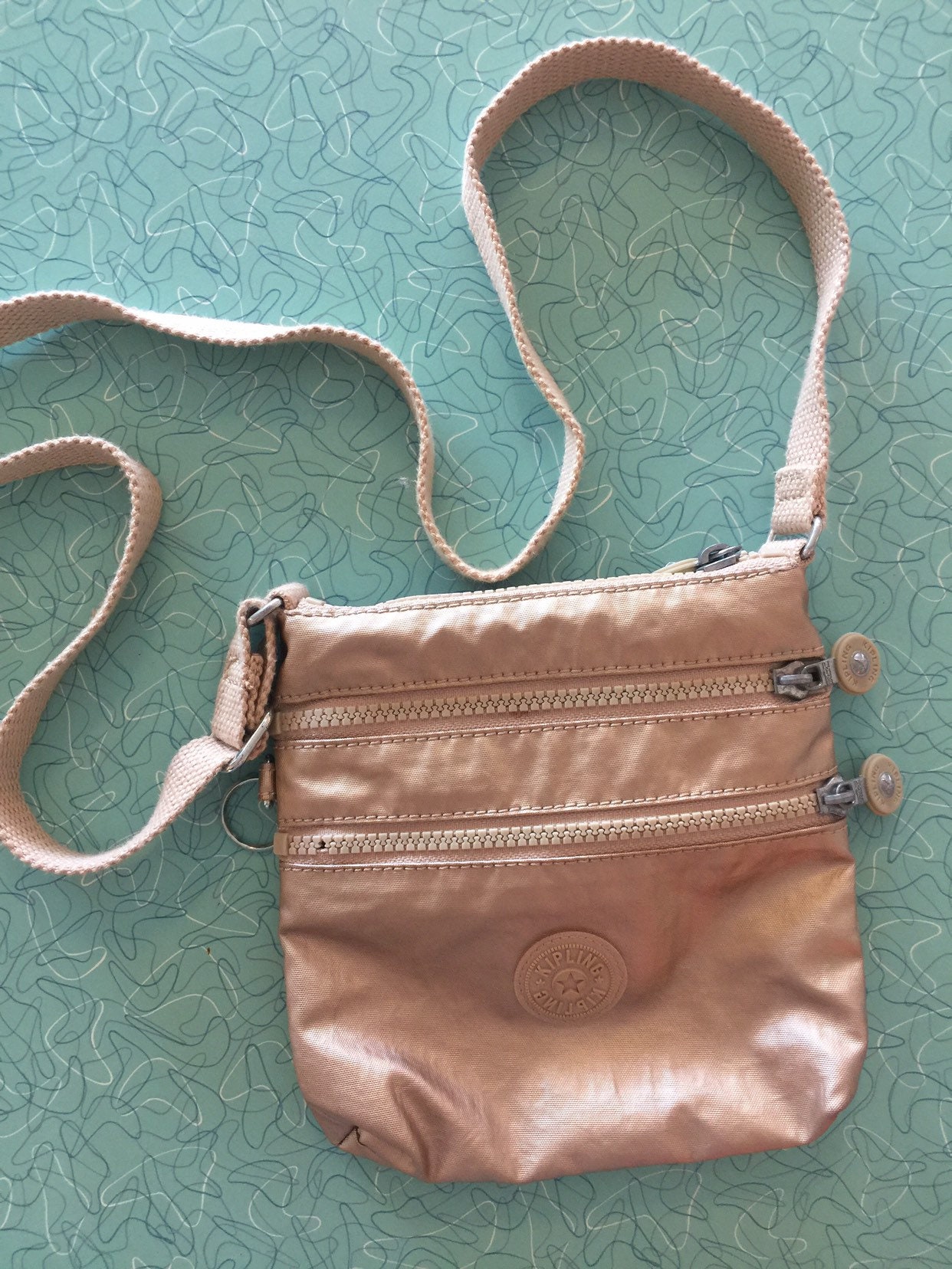 Kipling Keiko Metallic Glow Crossbody Bag