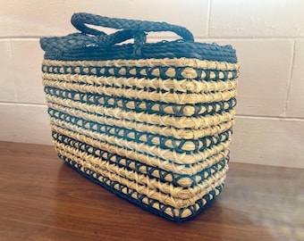 Vintage Straw Purse or Beach Bag
