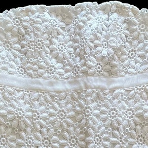 Lilly Pulitzer Bowen White Vintage Floral Lace Strapless Dress Size 0 image 2