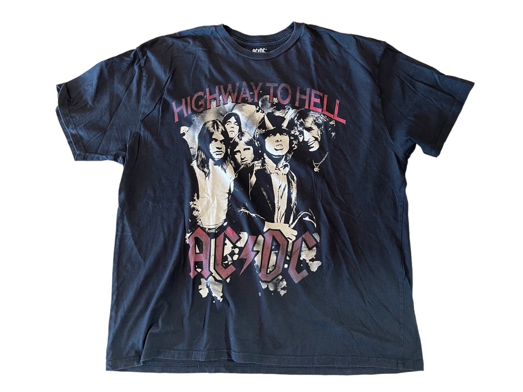 AC DC Short Sleeve Tee Shirt Size XXL - Etsy