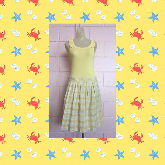 Lilly Pulitzer Seersucker Plaid Skirt