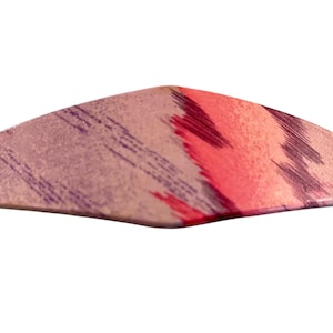 Vintage 80s Pink + Purple Acrylic Hair Slide or Barrette