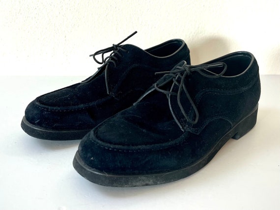 Black suede hush sales puppies shoes