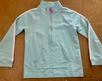 Vintage Y2K Lilly Pulitzer GIRLS Stretch French Terry Printed Jacket Size XL 12-14
