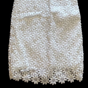 Lilly Pulitzer Bowen White Vintage Floral Lace Strapless Dress Size 0 image 3