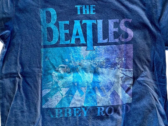 The Beatles - Abbey Road Songs Swirl T-shirt Homme - Noir