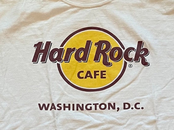 Vintage 80s Hard Rock Cafe Washington DC Graphic … - image 1