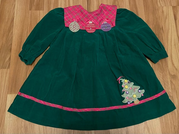 Adorable Vintage 1980s Toddler Corduroy Christmas… - image 1