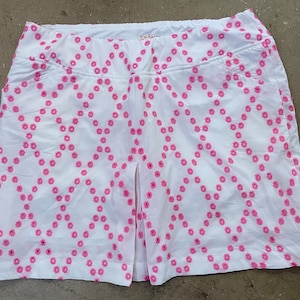 Vintage Y2K Lilly Pulitzer Embroidered Luxletic Skort Size 14