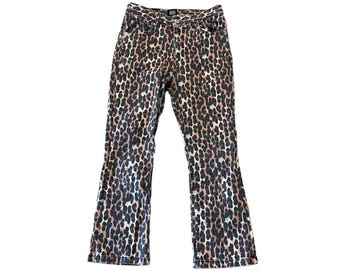 Vintage Y2K Leopard Print Jeans Size 26 By BDG for Urban Outfitters