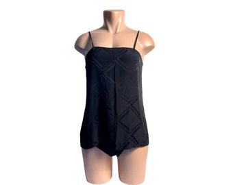 Vintage 1980s Black Silk Tank Top by Icinoo