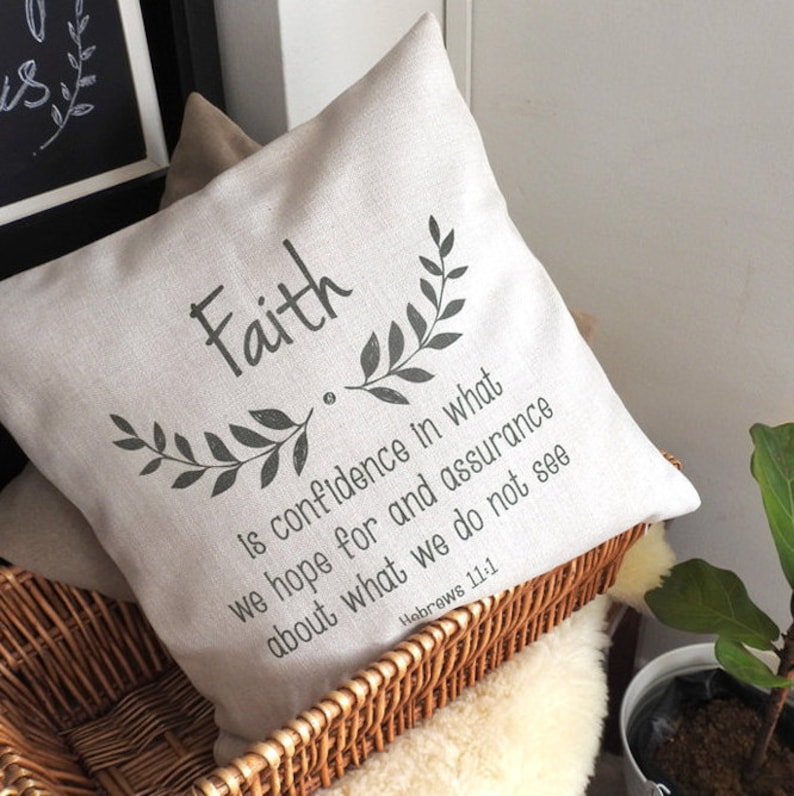 Timeless Wreath Bible Verse Pillow Throw Pillow Word Etsy
