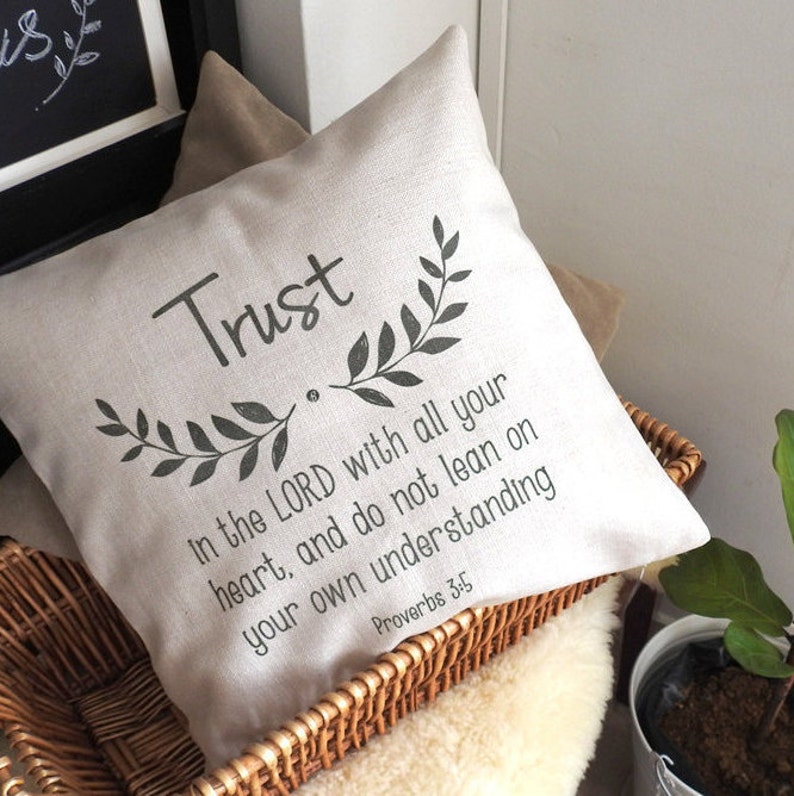 Timeless Wreath Bible Verse Pillow Throw Pillow Word Etsy