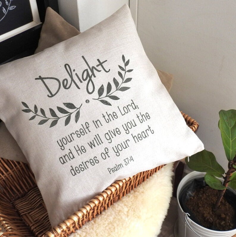 Timeless Wreath Bible Verse pillow throw pillow word Etsy