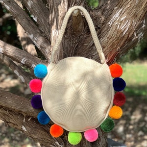Colorful Wayuu Handcrafted Top Handle Handbag - Perfect Gift for Women.