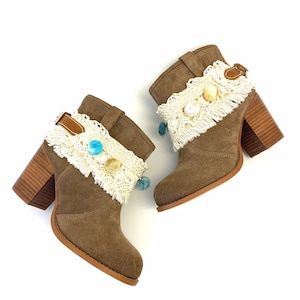 Boot Cover, Boot Cuffs, Boot Jewelry. Ankle boots, Boots for women. Western boots.