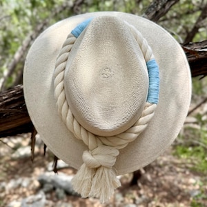 Panama Hat with Embellished Band, Sun Hat, Regalo para Mujer.