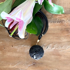 Handmade Oaxaca Ceramic Pendant, Artisan Mexican Necklace, Unique Jewelry Gift for Her.