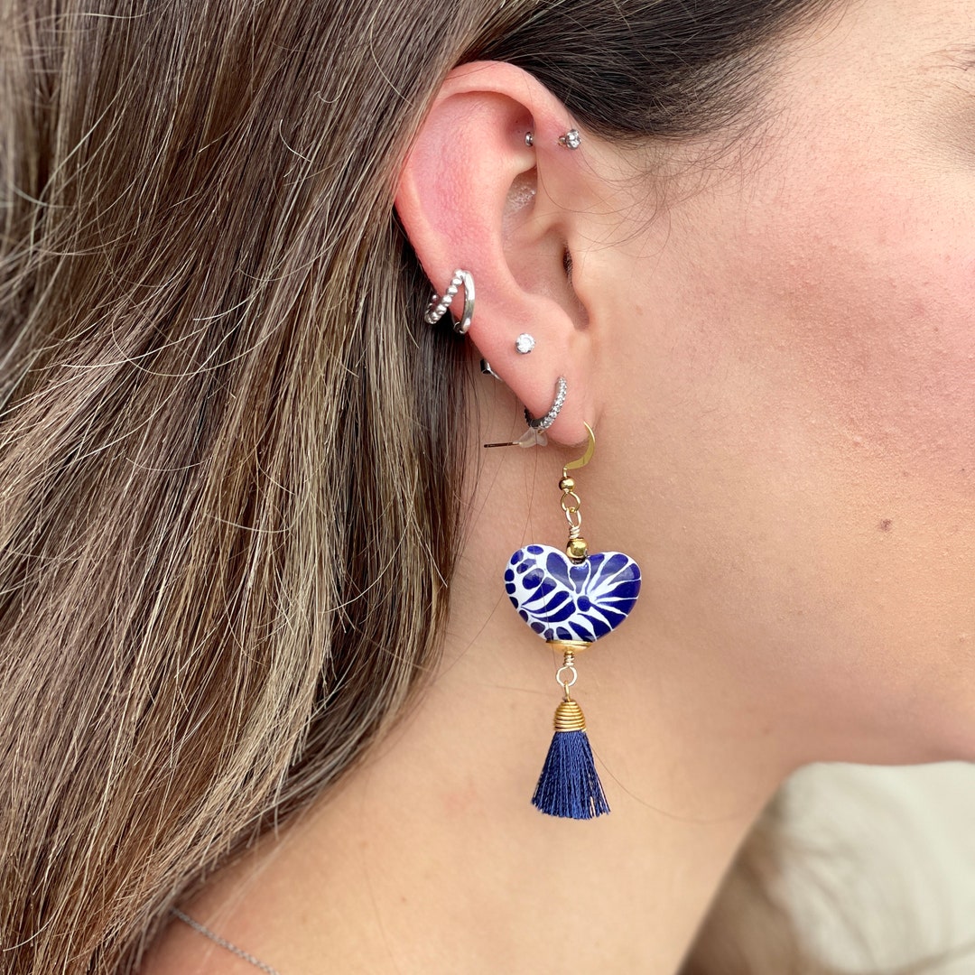 Indiamart Korean Fashion Earrings Buy Handmade Colorful Ceramic - Main Image