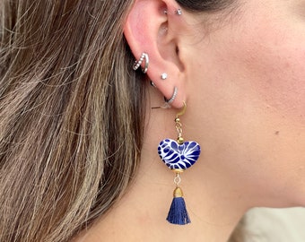 Handmade Colorful Ceramic Earrings for Women - Unique Mexican Jewelry - Perfect for Mother&#39;s Day Gift.