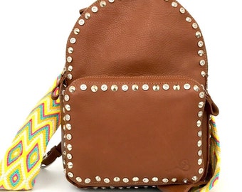Genuine Leather Backpack, Unique Leather Backpack For Women, Pocket Backpack, Zipper Handbag, Leather Handbag Women, Backpack With Straps.