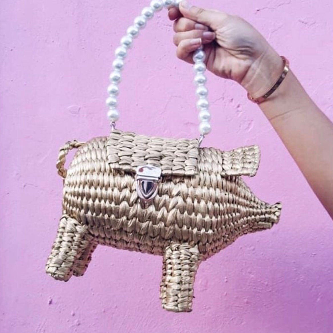 Pig straw bag new arrivals