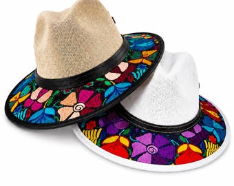 Embroidered Straw Sun Hat: Artesanias Mexicanas, Boho Style