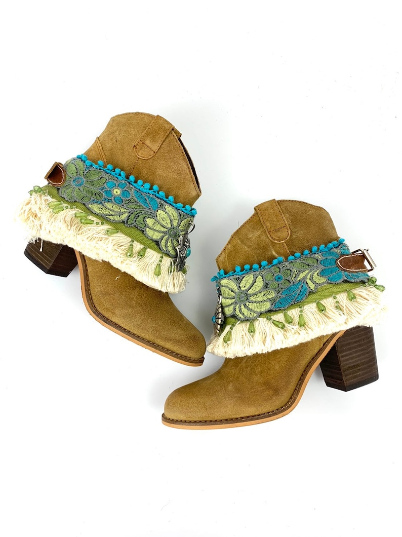boot sleeves boot cuff boot jewelry Boot cover Boot accessories adjustable for any boot or bootie.
