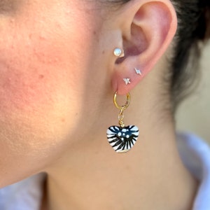 Hand Painted Mexican Ceramic Earrings, Colorful Talavera Statement Jewelry, Unique Gift for Women.