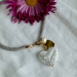 Talavera aardewerk keramische hanger Mexicaanse ketting artistiek cadeau voor vrouwen.