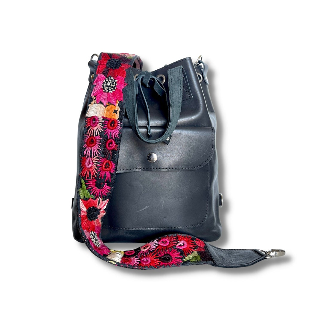 Petit Sac à Main Bandoulière Brodé Guatemala - Style Bohème - Taille Small - Neuf Sans étiquettes