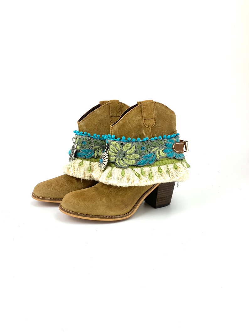 boot sleeves boot cuff boot jewelry Boot cover Boot accessories adjustable for any boot or bootie.