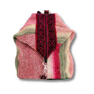 Peruvian Blanket Bag, Bohemian Style Eco-Friendly Backpack Handmade in Per