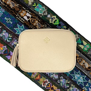 Handmade Ethnic Camera, Purse or Guitar Strap with Guatemalan Craftsmanship.