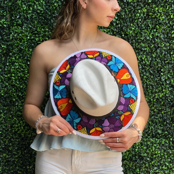 Mexican Artisanal Hat Colorful Floral Hat Winter Hat - Etsy