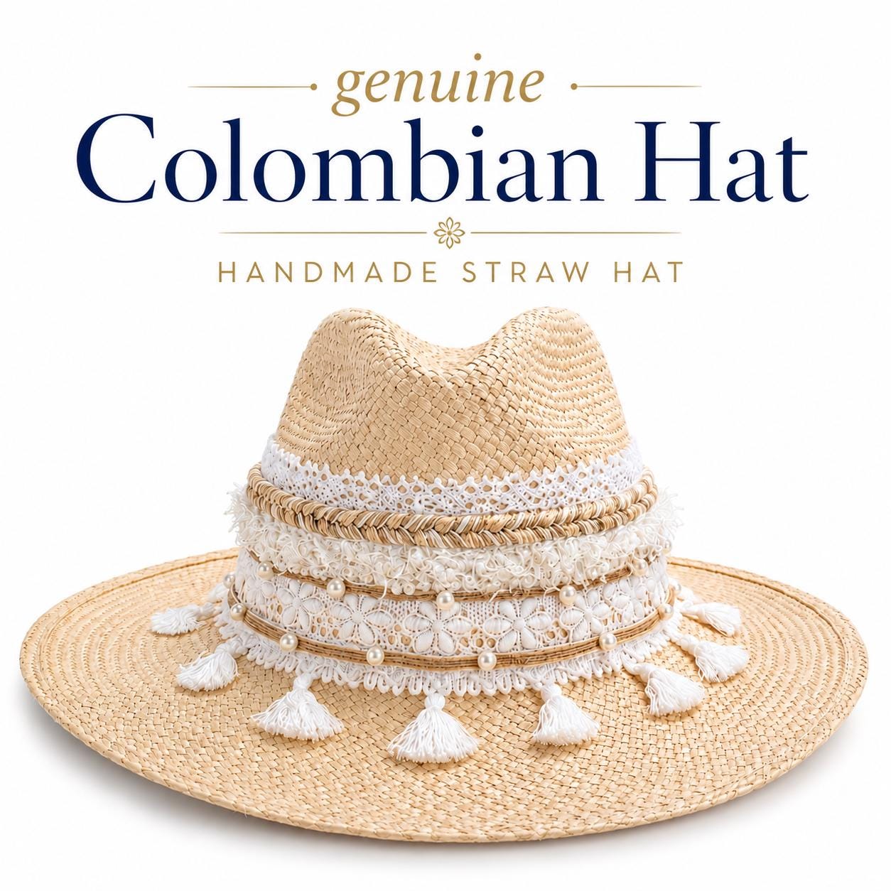 Luxury Straw Hat Women Boho Cowboy Hat Beach Vacation Hat  display picture 3