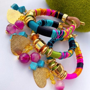 Colombian Bracelets: Crystal-Adorned Bestfriend Bracelet - Colombian Artisanal Jewelry, Colombian Accessories.