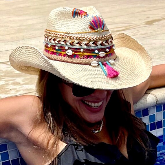 Colombian Hat Handmade Hat Hand Made Straw Hat Straw Beach - Etsy