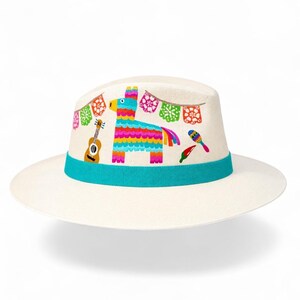Hand Painted Mexican Hat Fiesta | Artisan Wide Brim Hat  display picture 1
