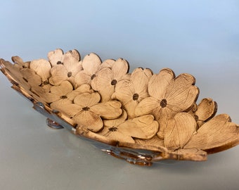 Natural Tone Dogwood Bowl