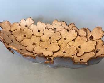 Natural Tone Dogwood Bowl