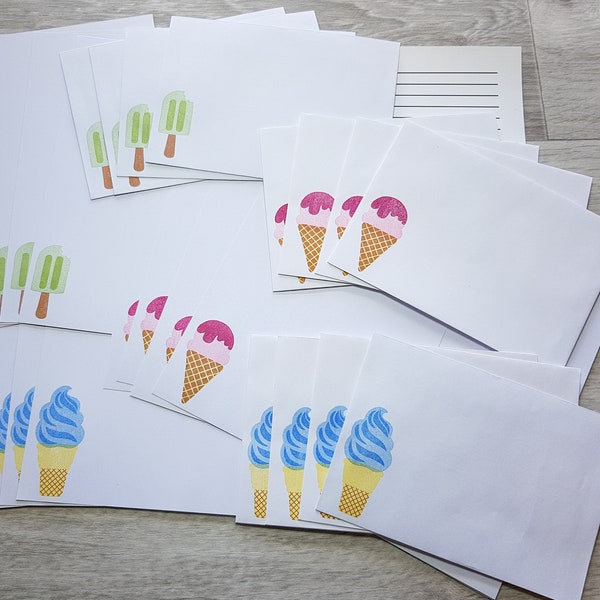 letter writing paper australia Letter Writing Set for Children, Kids Penpal Kit, Fun Ice-Cream Stationery, IceCream Writing Paper, Home Activity.