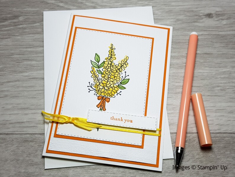 Handmade Anniversary Card, Floral Anniversary Greeting Card, Card for Wife. image 4