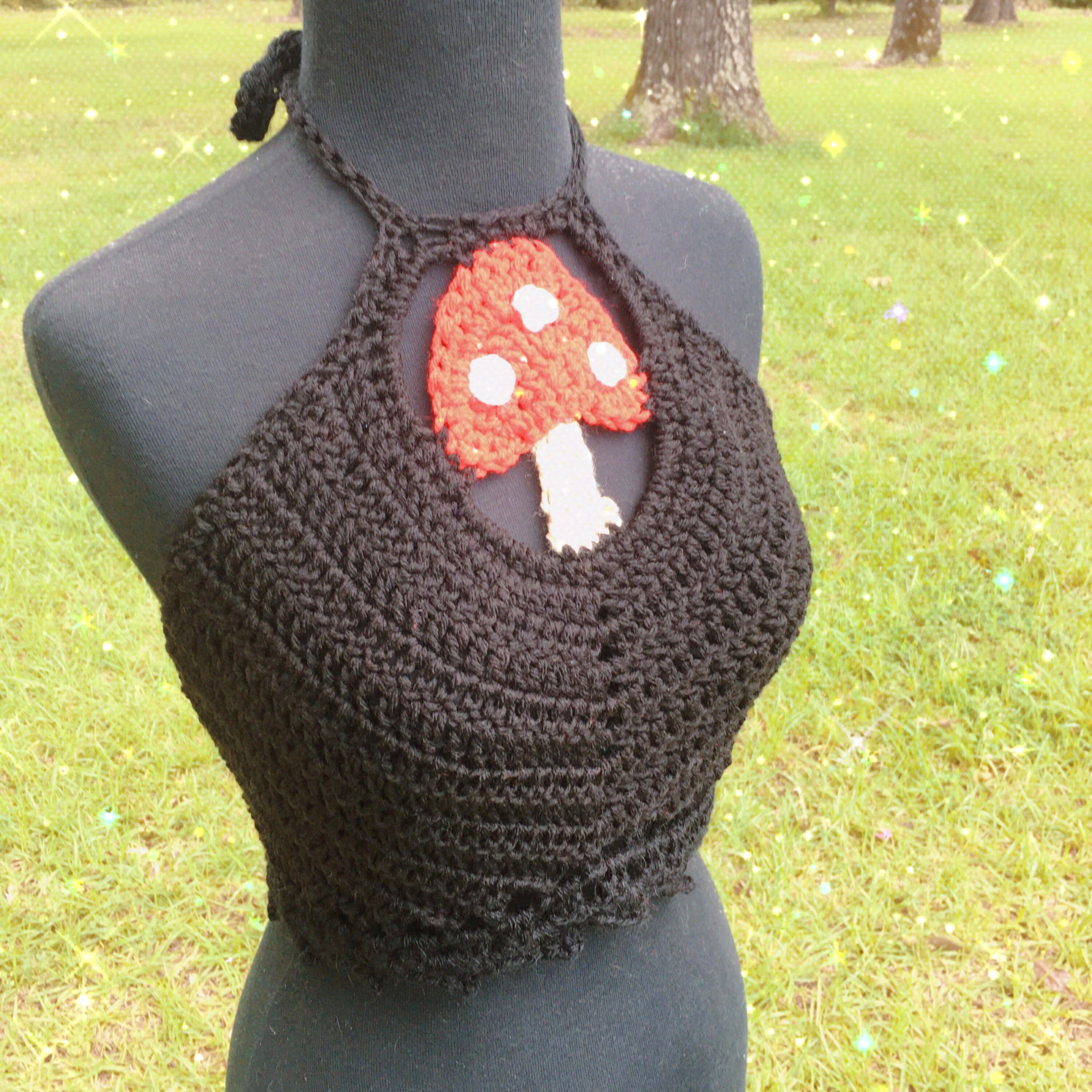 Mushroom Crop Top pattern ONLY Etsy