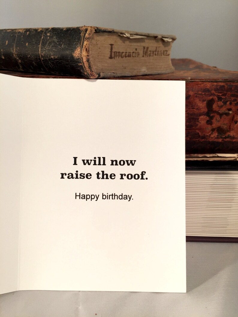 Set of 8 Funny Religious Birthday Card Raise the Roof  Etsy