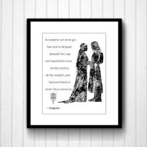 Le Seigneur Des Anneaux Arwen Et Aragorn Love Quote Etsy Canada