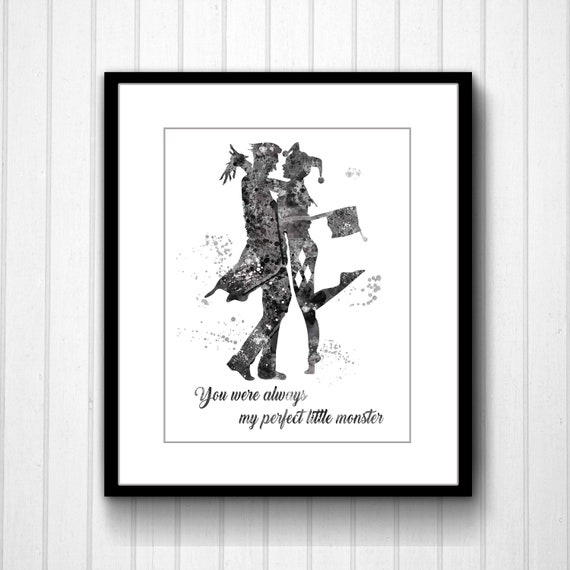 Joker Et Harley Quinn Suicide Squad Citation Custom Text Etsy