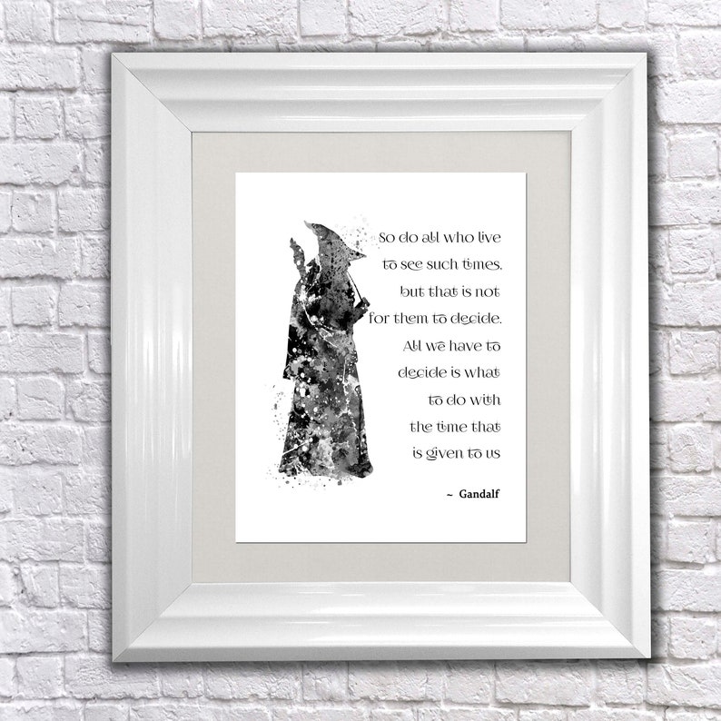 Lord of the Rings Gandalf Quote Birthday/Greetings/Keepsake | Etsy