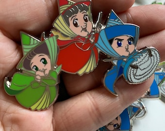 Chibi Fairy Godmothers: 3 Good Fairies