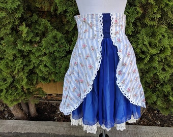 Beautiful Lolita Fairy Tale Marie Antoinette Rococo Victorian Steampunk Flower Fantasy Skirt